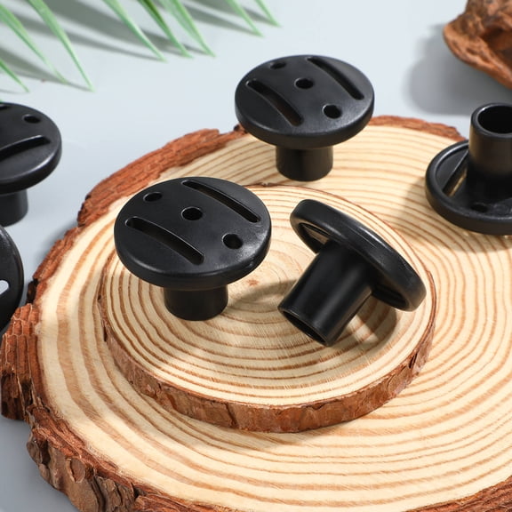 LITINKIMI 8Pcs Tent Pole Caps Black Compatible with Trekking Canopy and Pyramid Poles Portable End Protectors