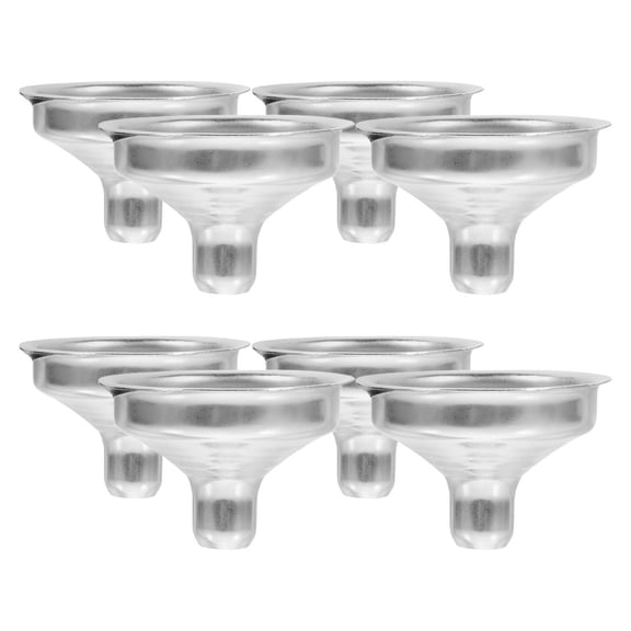 HONMEET 8-Piece Stainless Steel Kitchen Funnel Set with Space-Saving Design for Easy Pouring and Compact Storage
