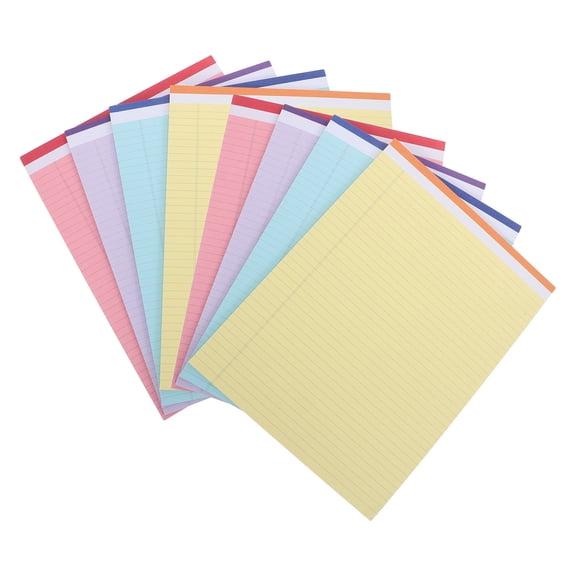 HONMEET 8Pcs Daily Goal Tracker Desk Pad with Multicolor Perforated Pages for Desk Priority List