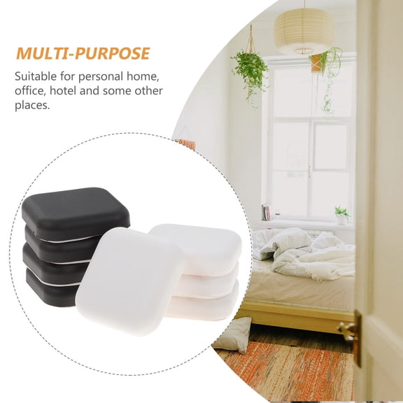 HONMEET 8Pcs Door Wall Protectors Adhesive Door Knob Guards with Rounded Corners