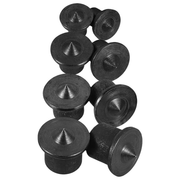 HONMEET 8Pcs Dowel Alignment Tool Positioning Pin Carbon Steel Black for Furniture Making