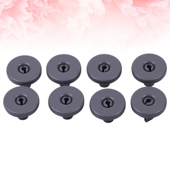HONMEET Replacement Grey Plastic Lower Basket Wheels for Dishwasher - , Easy to Install, Compatible with Most Models