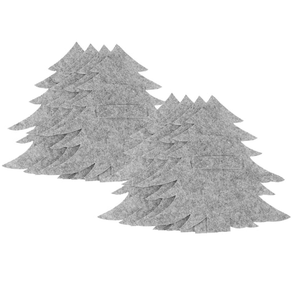 HONMEET Grey Nonwoven Cutlery Covers for Christmas Dinner and Everyday Use, 8 Pieces Disposable Silverware Sleeves