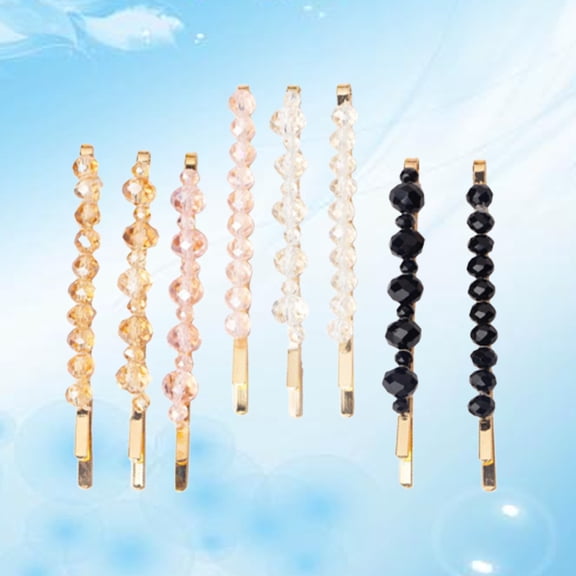 HONMEET 8Pcs Assorted Color Bobby Pins Lightweight Alloy Hair Pins for Women Elegant Hair Styling and Everyday Use