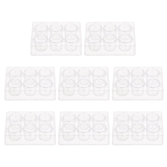 HONMEET 8Pcs Multipurpose Reaction Plates White Plastic for Chemical Experiment Use