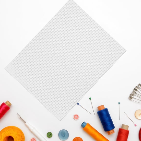 HONMEET 8Pcs Plastic Canvas Sheets White for Crafting Crochet Embroidery and DIY Art Projects