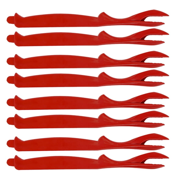 HONMEET 8-Piece Portable Plastic Crab Leg Pickers Set for Seafood Dining at Home and Restaurant Use