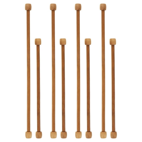 HONMEET 8Pcs Natural Wood Tapestry Rods Elegant Design for Wall Hanging Decor