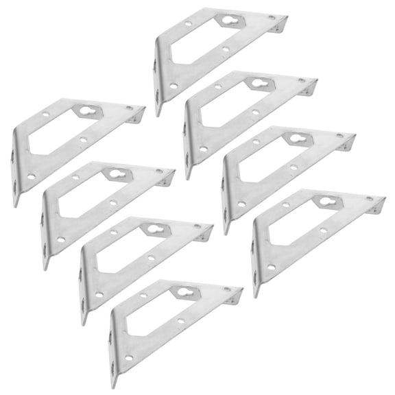 HONMEET Stainless Steel Corner Brackets for Furniture, Cabinet, Shelf Repair, Reinforcement and Support Hardware Accessories