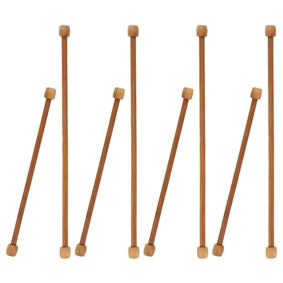 HONMEET 8-Piece Light Brown Wooden Tapestry Rod Set Perfect for Bedroom Decor and Craft Projects