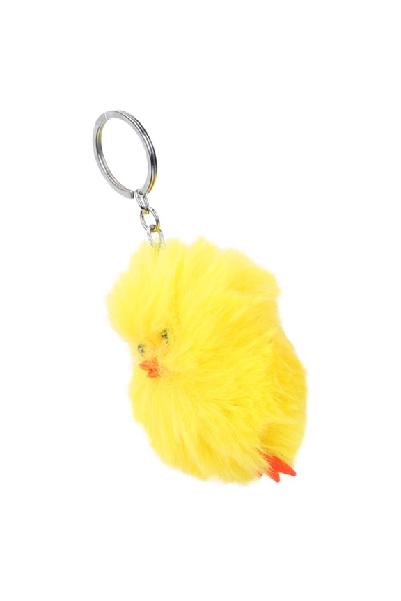 Yellow Chicken Keychain Charm, Aesthetic Backpack Accessory, 3.52.82.4in, Cute Gift for Kids and Adults