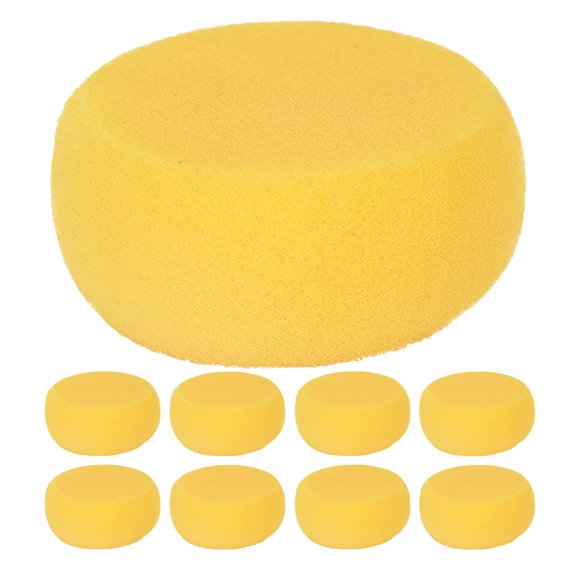 HONMEET 9Pcs Reusable Yellow Clay Sponge Pottery Tool Strong Absorbent Painting Sponge