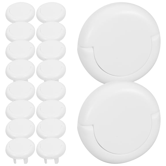 HONMEET 50 Pack White ABS Childproof Outlet Plug Covers, Proofing Electrical Socket Protectors for Home Wall Outlets