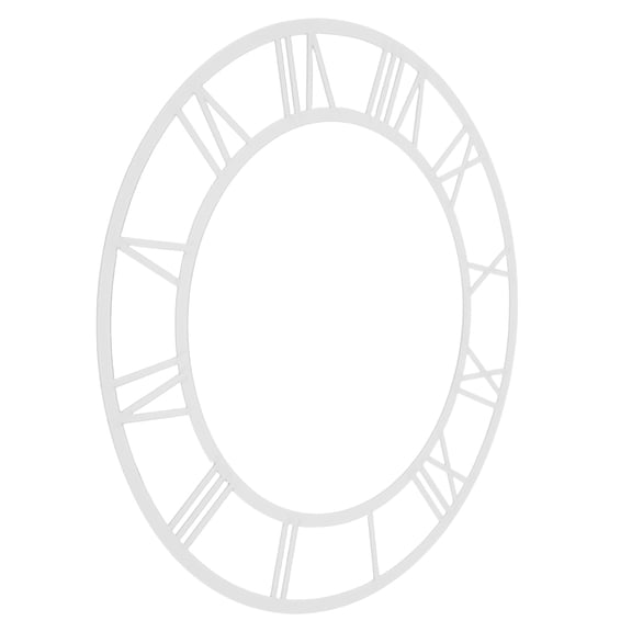 HONMEET Acrylic Mirror Clock Face with Roman Numerals for Entryway and Hotel Decor