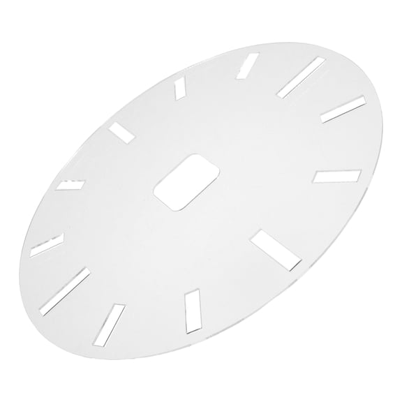 HONMEET Clear Acrylic Clock Face Template for Wall Clocks with Easy Positioning and Reusable Design