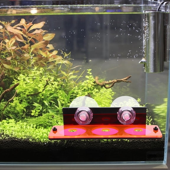 HONMEET Red Acrylic Fish Tank Reef Rack Coral Breeding Base for Aquarium Coral Support and Cultivation