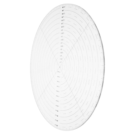 HONMEET Acrylic Quilting Template Ruler for Precise Circle Crafting and Accurate Center Finding in Sewing Projects