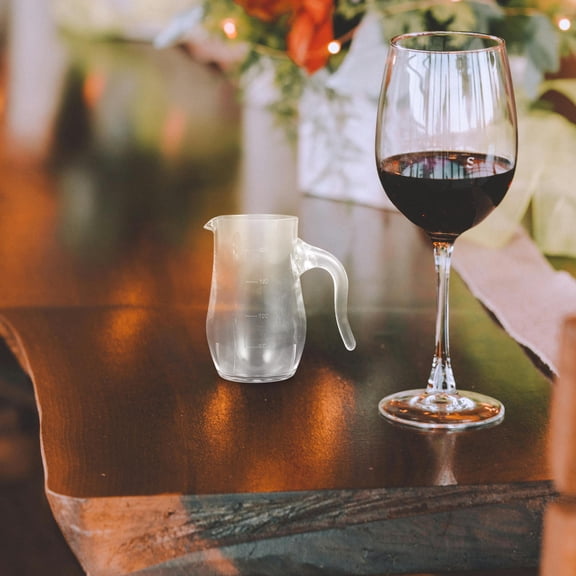 HONMEET Acrylic Wine Pitcher with Transparent Scale for Precise Pouring and Decanting
