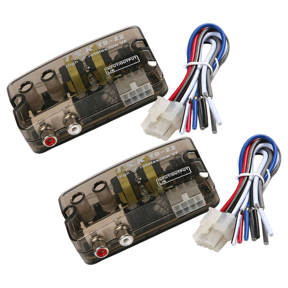 2x AudioPipe APNR-2002 Hi/Low Impedance Adapter - Car Audio Line Output Converter (Bundle Of 2)