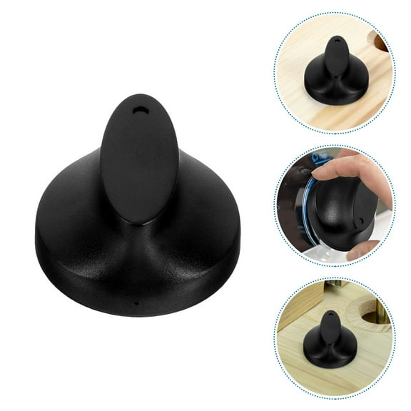 HONMEET Alasum 3Pcs Universal Timer Control Knobs Mechanical Switch Replacement Black Durable for Stove Use