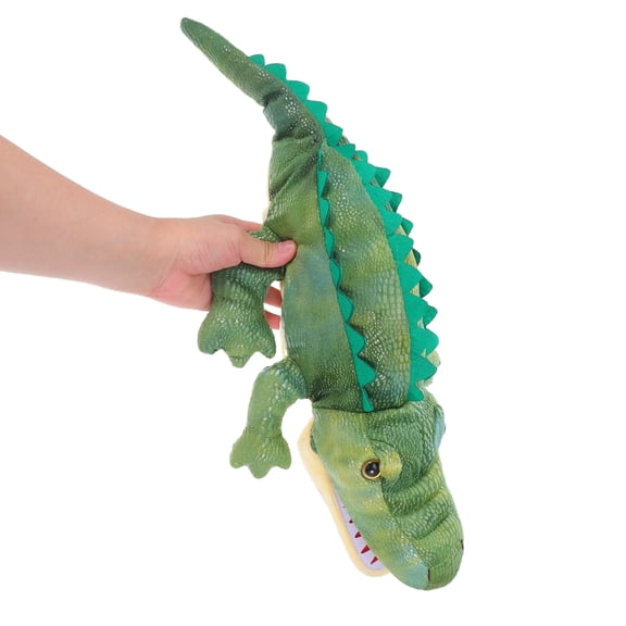 HONMEET Large Plush Alligator Hand Puppet with Realistic Mouth for Kids, Educational Storytelling, Party Fun and Interactive Play