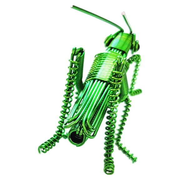 HONMEET Green Aluminum Locust Model Decorative Sculpture Decor