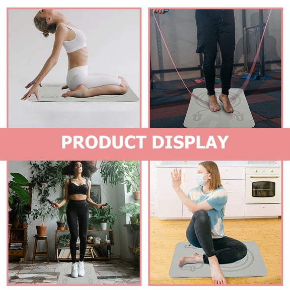 HONMEET Grey Portable Sports Mat for Workout, Training, and Soundproofing - Exercise Pad