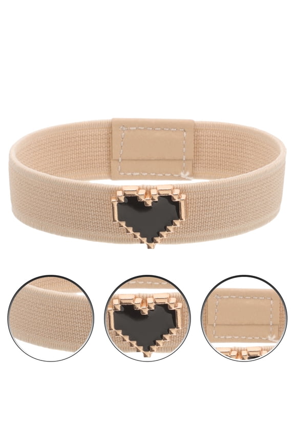 Detachable Shoe Strap for Girls Shoes Beige 1 Pair 3.5x0.6x0.1in