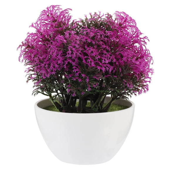 HONMEET Realistic Artificial Faux Flower in Decorative Pot for Indoor Bedroom, Home Office Desk, Home Decor Plant
