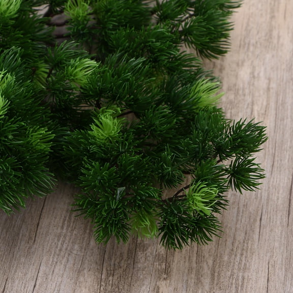 HONMEET Artificial Pine Sprigs Fake Greenery Pine Green 2Pcs For Parties And Festivals