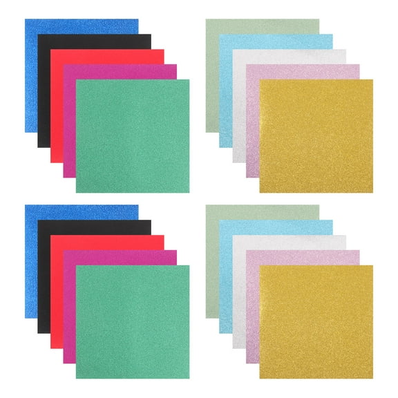 HONMEET Assorted Color Origami Paper Sheets with Glitter for Crafts, Textured Foldable Scrapbooking and Art Projects