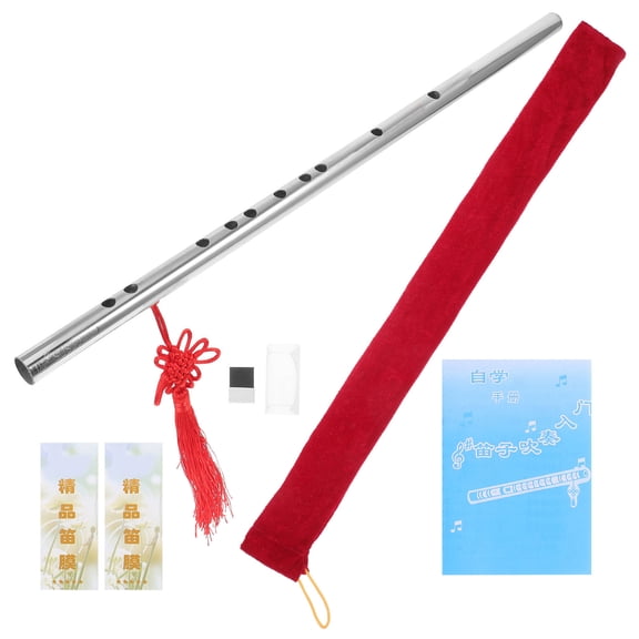 HONMEET Beginner Friendly Chinese Dizi Flute Silver 1 Set