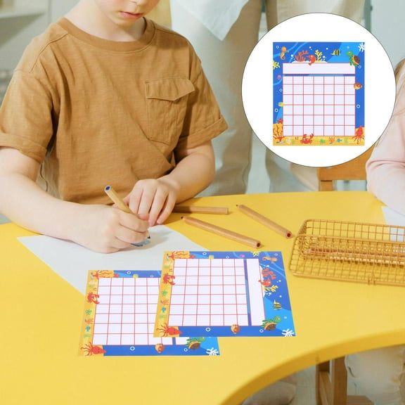 HONMEET Attendance Chart for Classroom 50 Sheets Multi-Colored Paper for Students