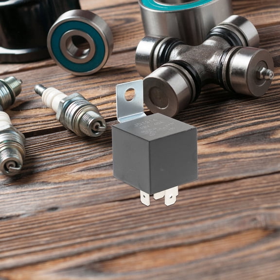 HONMEET Automotive 12V Relay Black with Durable Flame Retardant Plastic for Reliable Car Use