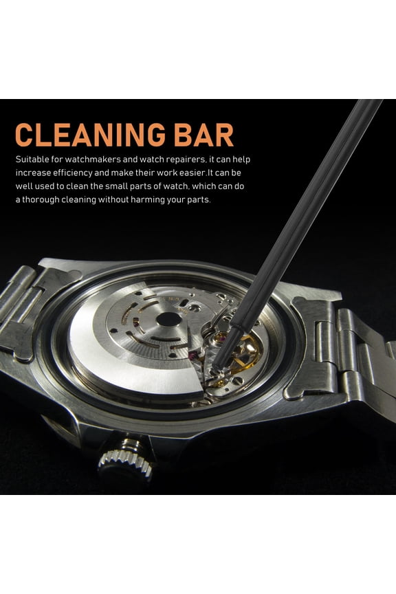 2-Pack Watchmaking Cleaning Sticks for Watches and Plastic Parts, Ideal for Workshop and Back to School Use