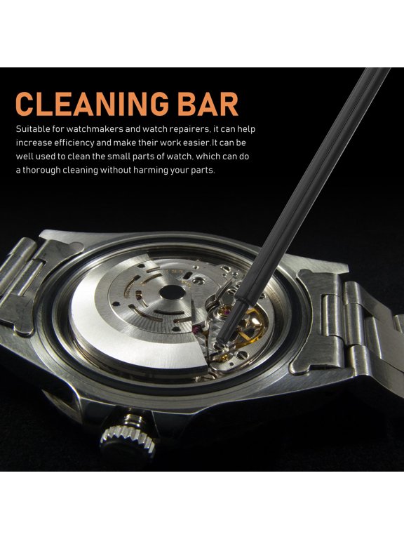 2-Pack Watchmaking Cleaning Sticks for Watches and Plastic Parts, Ideal for Workshop and Back to School Use