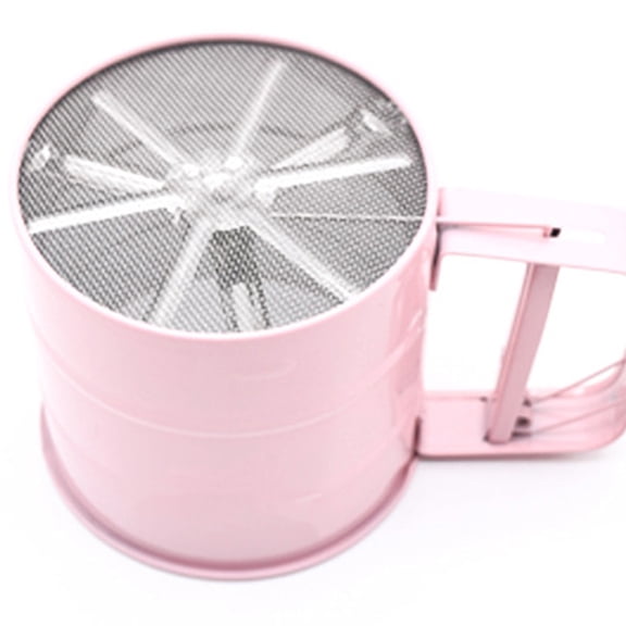 HONMEET Stainless Steel Powdered Sugar Sifter with Fine Mesh Strainer for Baking, Cooking, and Kitchen Use