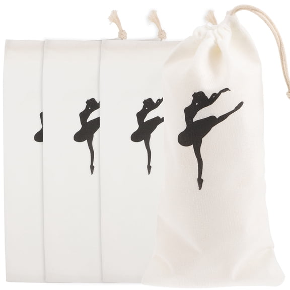 HONMEET Ballet Dance Shoe Bag with Large Storage Space for Pointe Shoes and Accessories Made of Durable Canvas Assorted Color