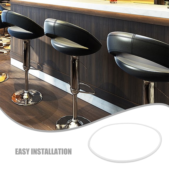 HONMEET White Rubber Floor Protectors for Bar Stool Legs, Noise Reducing Non- Chair Leg Caps for Hardwood Floors