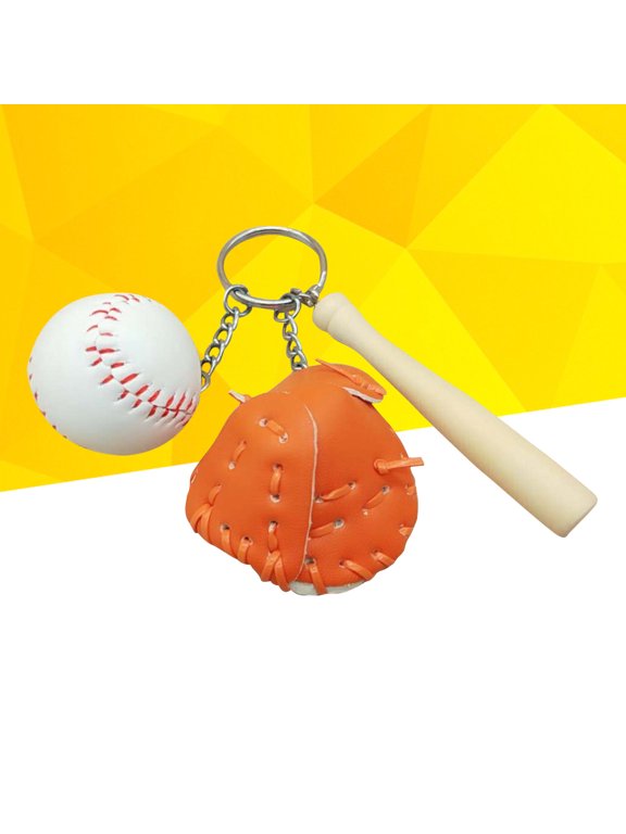 Baseball Keychain Metal Key Holder with Baseball Design, Key for Keys, 1 Set