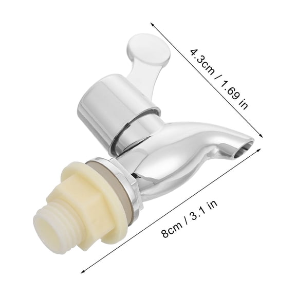 HONMEET Replacement Plastic Beer Spigot Tap for Drink Dispensers and Liquid Containers - 1 Piece Faucet