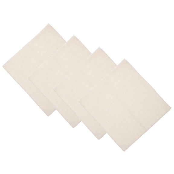 HONMEET 4-Piece Beige Linen Fabric Set for Embroidery, Cross , Sewing, Quilting, and Crafting Projects