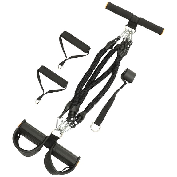 HONMEET Biceps Training Indoor Fitness Equipment Pedal Puller Black 1Set