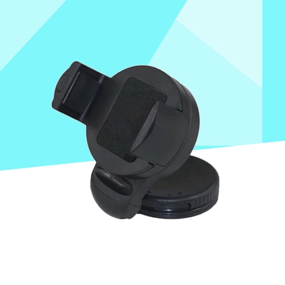 HONMEET Black ABS Car Phone Holder with 360 Degree Rotation, Adjustable Windshield Mount Compatible with Most Smartphones