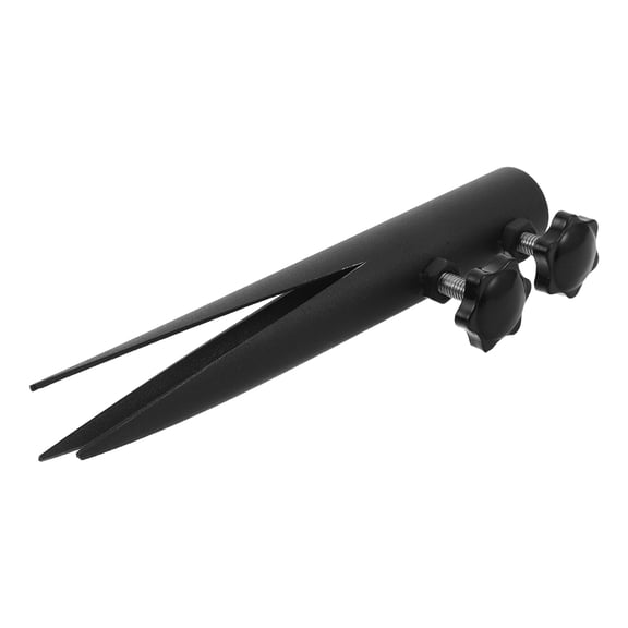 HONMEET Black Metal Flag Pole Ground Holder for Yard and Cemetery with Universal Compatibility