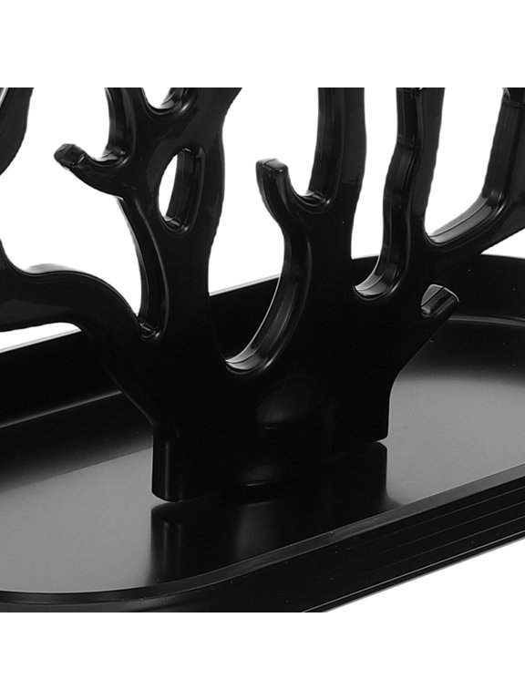 Black Earring Holder Tree for Jewelry Display and Organization