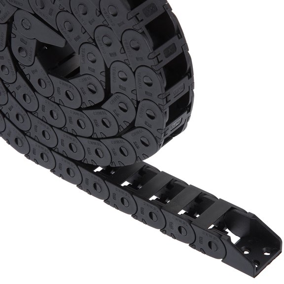 HONMEET Black Nylon Drag Chain Cable Carrier for 3D Printer, Flexible Design, Easy Installation, 3.5 x 1.5 x 1.5 Inches