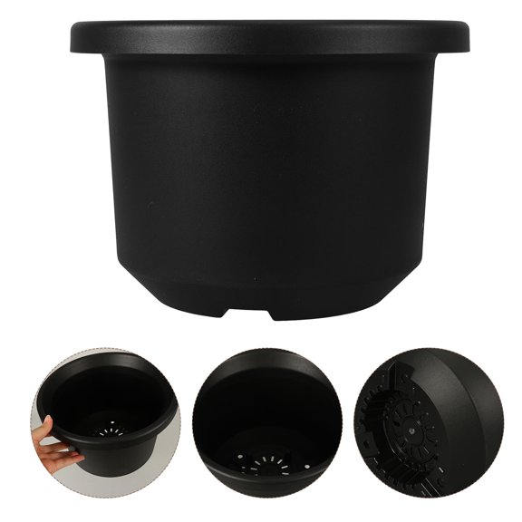 HONMEET Black PP Control Root Planting Pot for Indoor and Outdoor Plant Cultivation