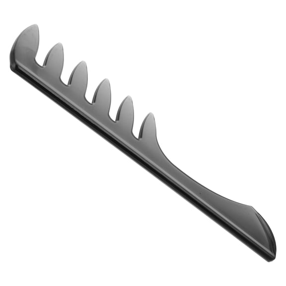 HONMEET Black Plastic Styling Comb with Wide Teeth for Smooth Detangling and Hair Volume