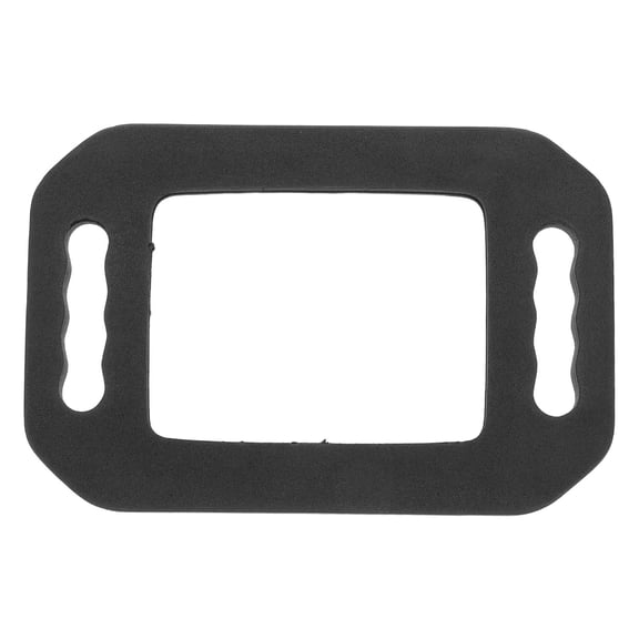 HONMEET Black Rectangle Handheld Mirror with Soft Foam Backing for Safe, Professional Hair Care and Styling Use